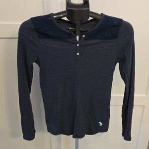 Abercrombie Kids Long Sleeve Henley Shirt Size 13-14